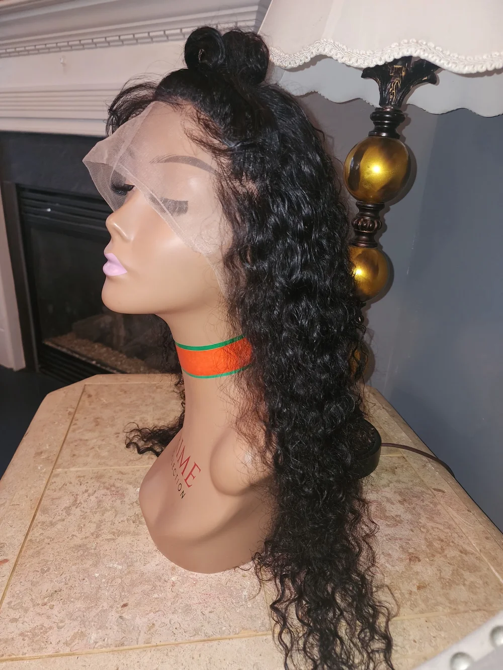 Pure Collection Black Curly Lace Front Wig - Black